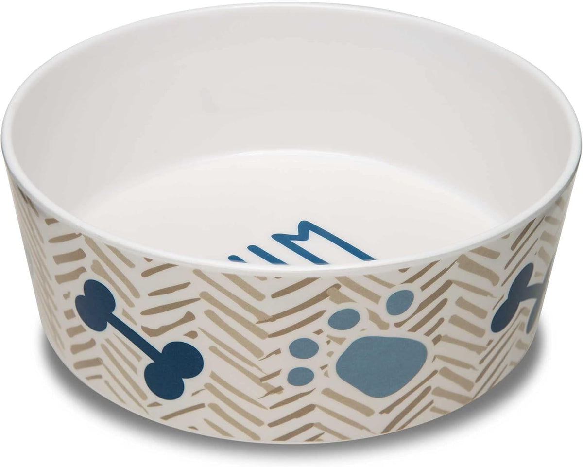 Loving Pets Dolce Moderno Dog Bowl - Small / Yum Chevron