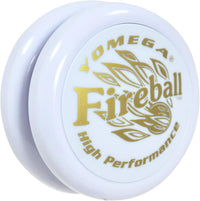 Yomega Fireball YoYo -HIGH Performance Responsive Transaxle Yoyo - White/Gold