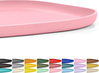 SMILOOL Waterproof Silicone Pet Food Mat with Raised Edge for Dog - Sakura Pink / 12"L x 12"W