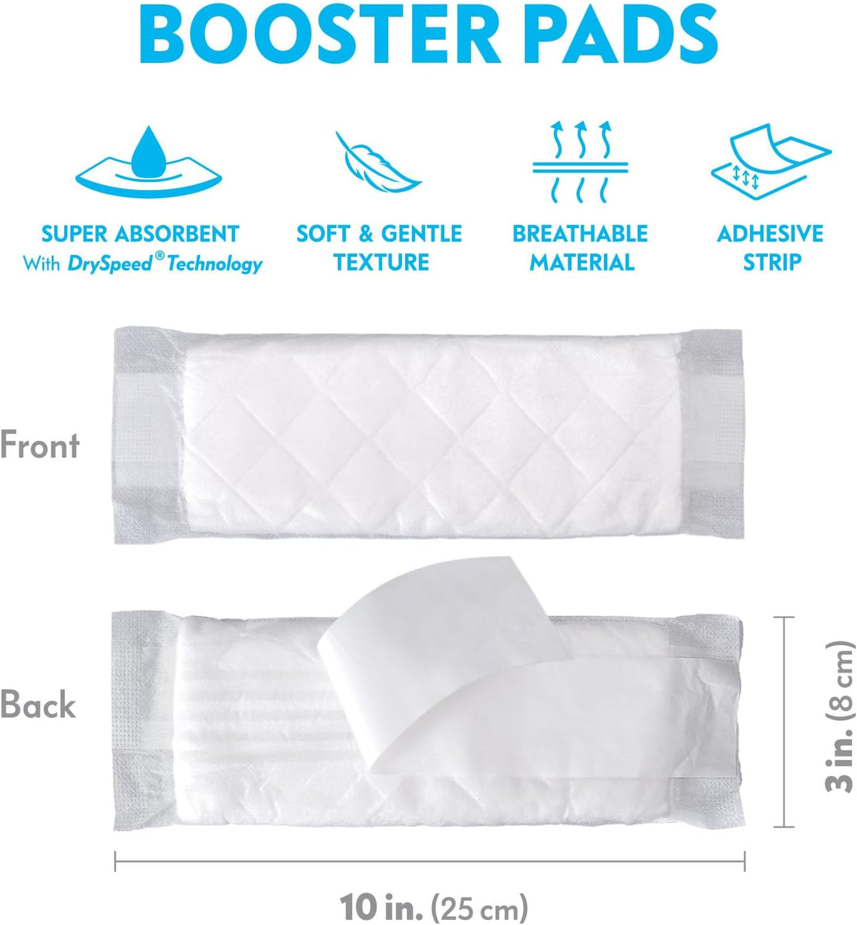 Paw Inspired Disposable Flow-Through Booster Pads for Dog Diapers - 30 Count - image 3