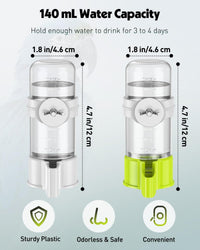 Pawfly 2 Pcs Bird Water Dispenser, Automatic Water Feeder - 2 PC / White&Green - image 2