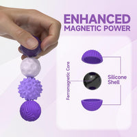 Magnetic Fidget Balls for Adults & Teens - Violet (8-pack) - image 3