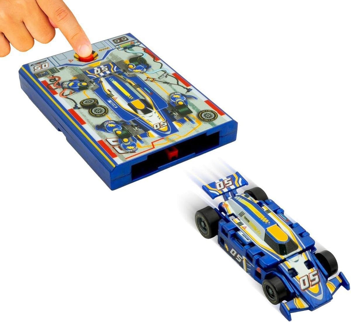 FLAT 2 FAST Original Speed Card Racer - Speed - 1 Pack / Cobalt Blue
