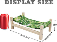 Bearded Dragon Bed, Wooden Reptile Sleeping Hammock - Large / Green 1 - image 2