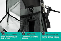 PetAmi Airline Approved Pet Carrier for Cat, Soft Sided Dog Carrier for Small Dogs, Cat Travel Supplies Accessories Indoor Cats, Ventilated Pet Carrying Bag Medium Large Kitten Puppy, Small Dark Gray