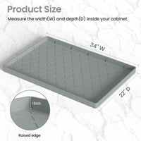 MateeyLife Silicone Waterproof Mat for Dog & Cat Food Mat 19"X12" – Essentials for Dogs - 22''W x 34''L / Bronze - image 2