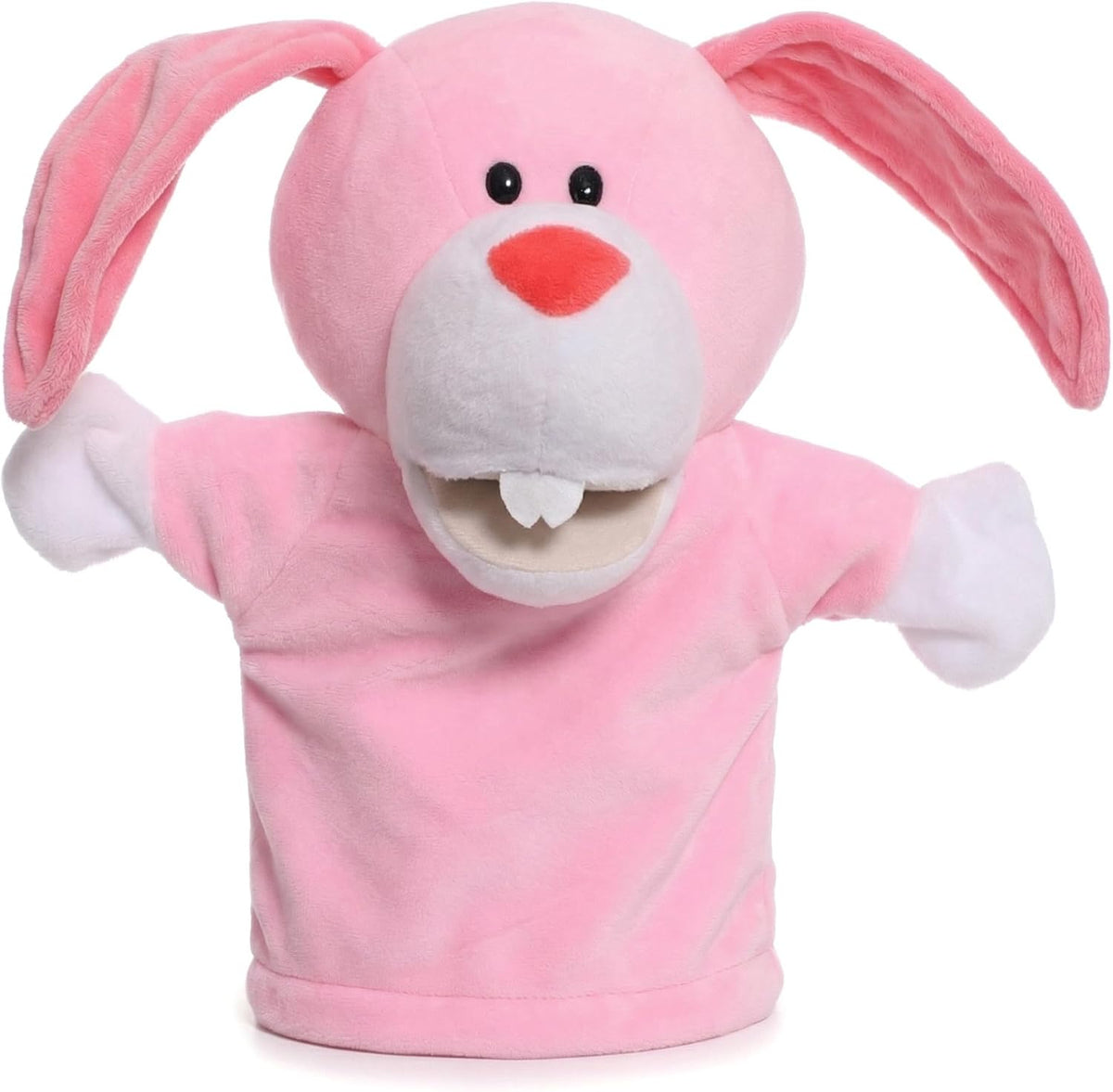 Animal Hand Puppets for Kids - New Pink Rabbit