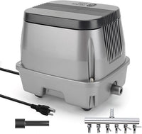 AquaMiracle Linear Air Pump ZP-40/ZP-60/ZP-100/ZP-200 for Pond Aeration, 635/950/1600/4000GPH Septic Air Pump Pond Aerators for Outdoor Ponds, Waste Treatment, Aquarium, Fish Farm, Seafood Restaurant