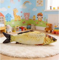 OPHRBU 24 inch fish plush pillow shaped like a realistic carp with soft short plush fabric - view 12