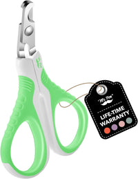 Mr. Pen, Cat Nail Clipper, Stainless Steel - Spring Green & White