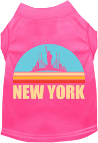 Adorable Cat or Dog Shirt for Pets "Retro New York"