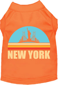 Adorable Cat or Dog Shirt for Pets "Retro New York"