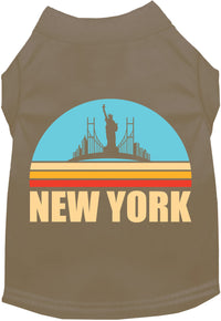Adorable Cat or Dog Shirt for Pets "Retro New York"