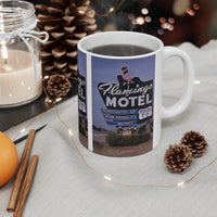 ROADSIDE MUGS - Flamingo Motel Ceramic Mug 11oz - BIG FRENCHIES