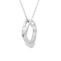 Genuine .02ct Diamond Fashion Pendants Sterling Silver