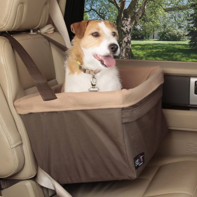 PetSafe Pet Booster Seat, Extra Large - Headrest-Mounted Car Seat for Pets up to 25 lbs with Safety Leash