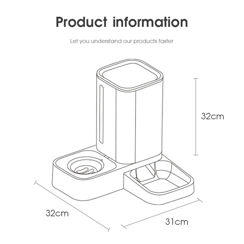 2 in 1 Automatic Auto Pet Feeder - BIG FRENCHIES