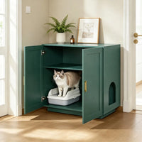 Wooden Cat Box Cabinet