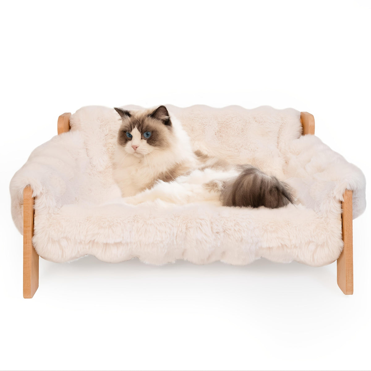 Cat Sofa Bed, Soft Plush Pet Sofa With Removable And Washable Cover, Non-slip Edge, Suitable For Indoor Cats And Small D