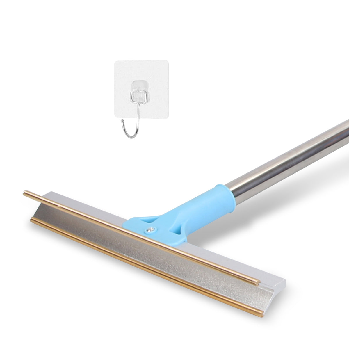 1Pc Pet Hair Removal Rake With 54.33in Adjustable Telescopic Rod Multi-Fabric Dog Cat Hair Scraper Lint Shaver For Carpe
