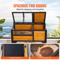 Wooden Tortoise House Tortoise Habitat Indoor & Outdoor For Lizards Snakes