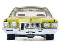 1971 Cadillac Sedan Deville Lowrider Gold Metallic with Black Top "California Lowriders" Series 7 1/64 Diecast Model Car by Greenlight