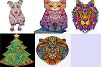 Colorful Butterfly Animal Wooden Puzzles