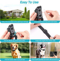 2 In 1 Wireless Electric Dog Fence Waterproof Pet Shock Boundary Containment System Electric Training Collar For Small M