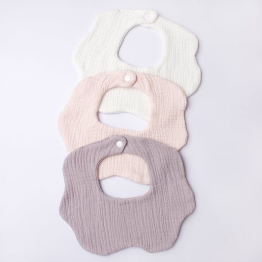 Infant And Toddler Supplies Candy-Colored Gauze Lace Bib