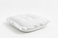 White Ruffle Baby Lounger Cover