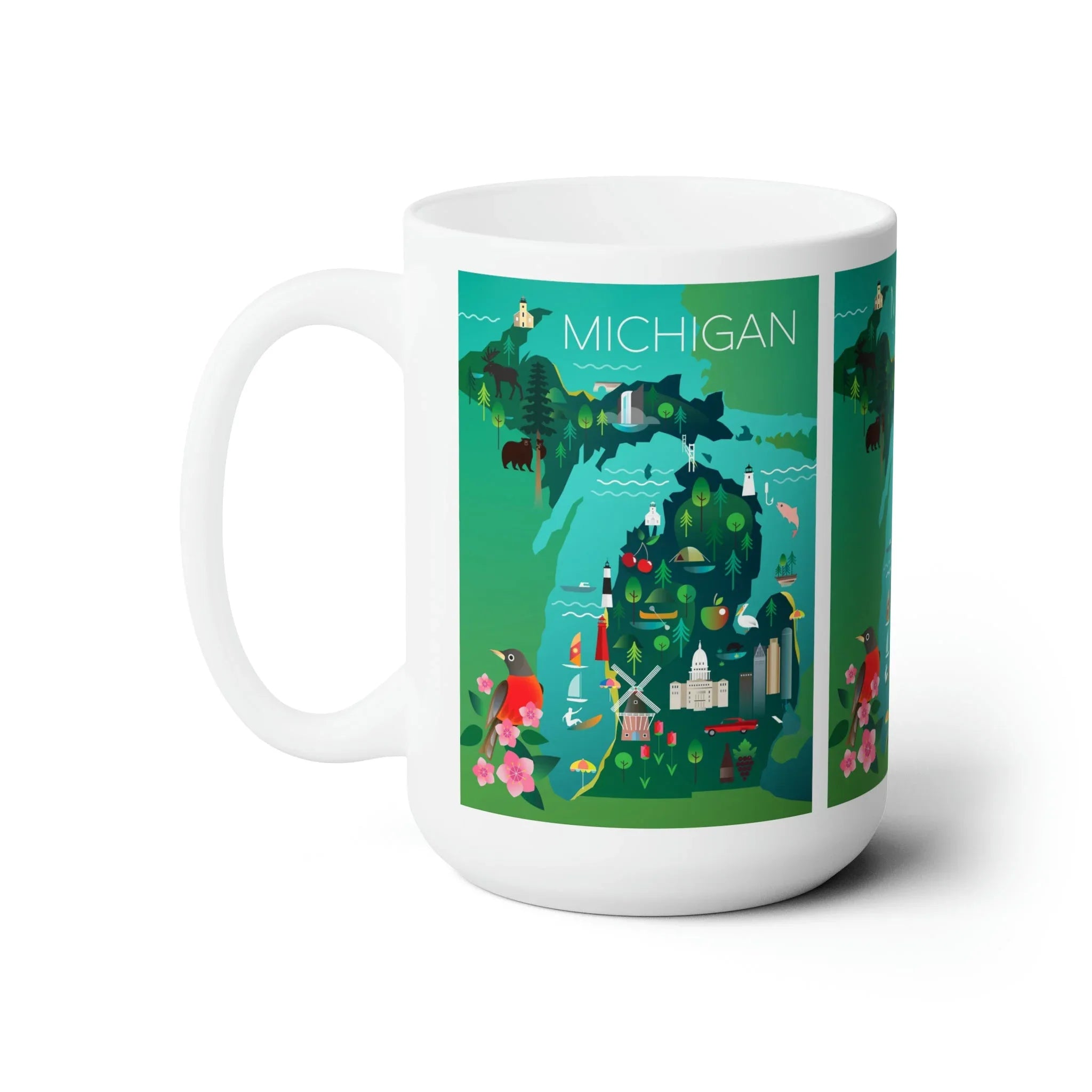 Michigan Ceramic Mug 11oz or 15oz - BIG FRENCHIES