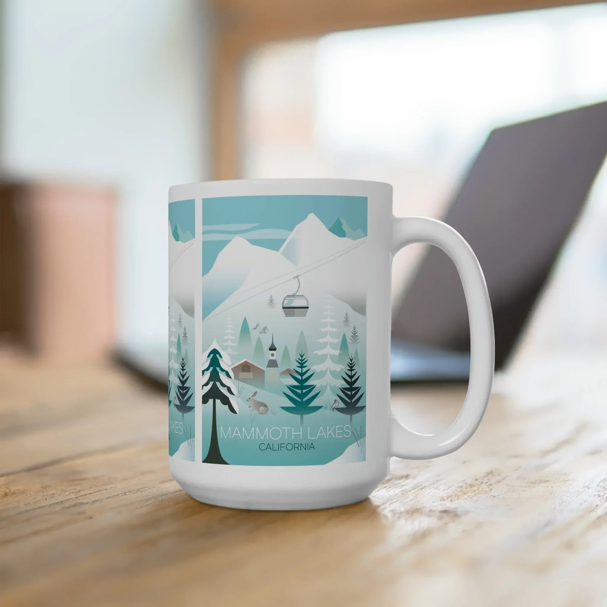 Mammoth Lakes, Winter Ceramic Mug 11oz or 15oz - BIG FRENCHIES