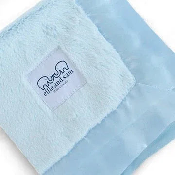 Luxury Satin Border Lovey - Blue - BIG FRENCHIES