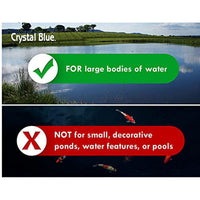 Crystal Blue Pond Colorant & Aquatic Feed Floating Fish Food Bundle for Koi & Catfish
