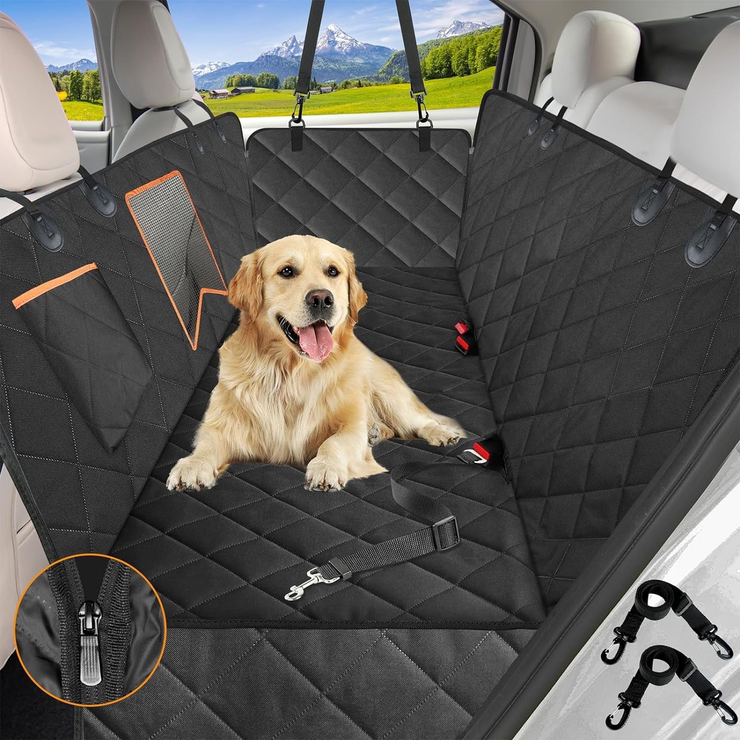 Waterproof Dog Cover for Back seat - BIG FRENCHIES