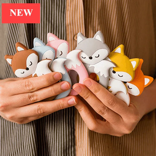New Sets Baby Silicone Teether Rodent Silicone Animal Fox Teeth Chew Children Goods - BIG FRENCHIES