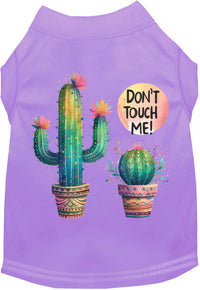 Adorable Cat or Dog Shirt for Pets "Don't Touch Me Cactus"