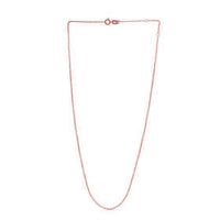 Adjustable Cable Chain in 14k Rose Gold (0.97 mm)