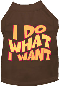 Adorable Cat or Dog Shirt for Pets "I Do What I Want"
