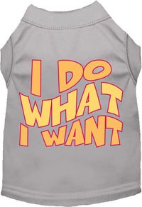 Adorable Cat or Dog Shirt for Pets "I Do What I Want"