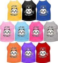 Adorable Cat or Dog Shirt for Pets "Cat Got Your Tongue"