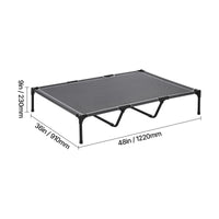 Elevated Dog Bed For Large Dogs XL, Raised Dog Cot With Heavy Duty Steel Frame, Breathable Teslin Mesh Cooling Dog Bed, 
