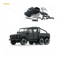 BM Creations Land Rover Defender 110 6x6 Matte Blk RHD 1:64