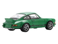 1973 Porsche 911 Carrera RSR 2.8 Green with Black Stripes 1/64 Model Car by Spark