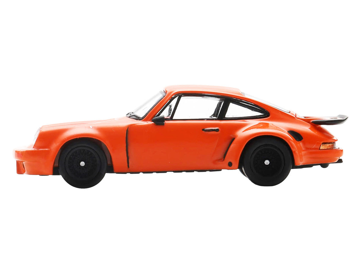 1974 Porsche 911 Carrera RSR 3.0 Orange 1/64 Model Car by Spark