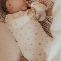 The Printed Romper - Berry Blue