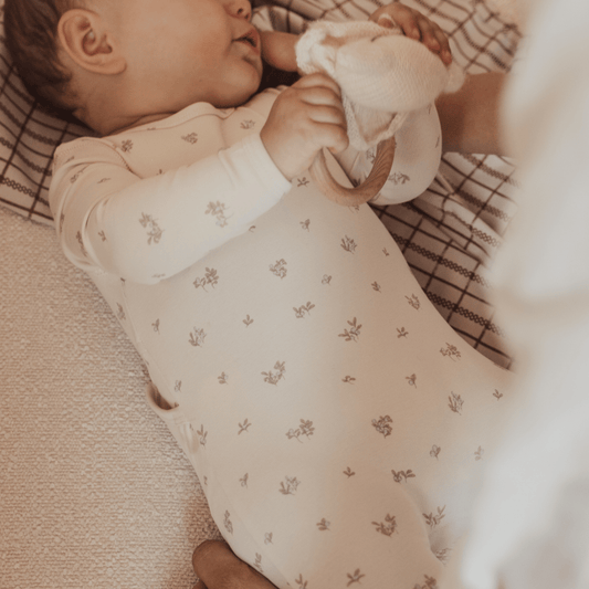 The Printed Romper - Berry Blue