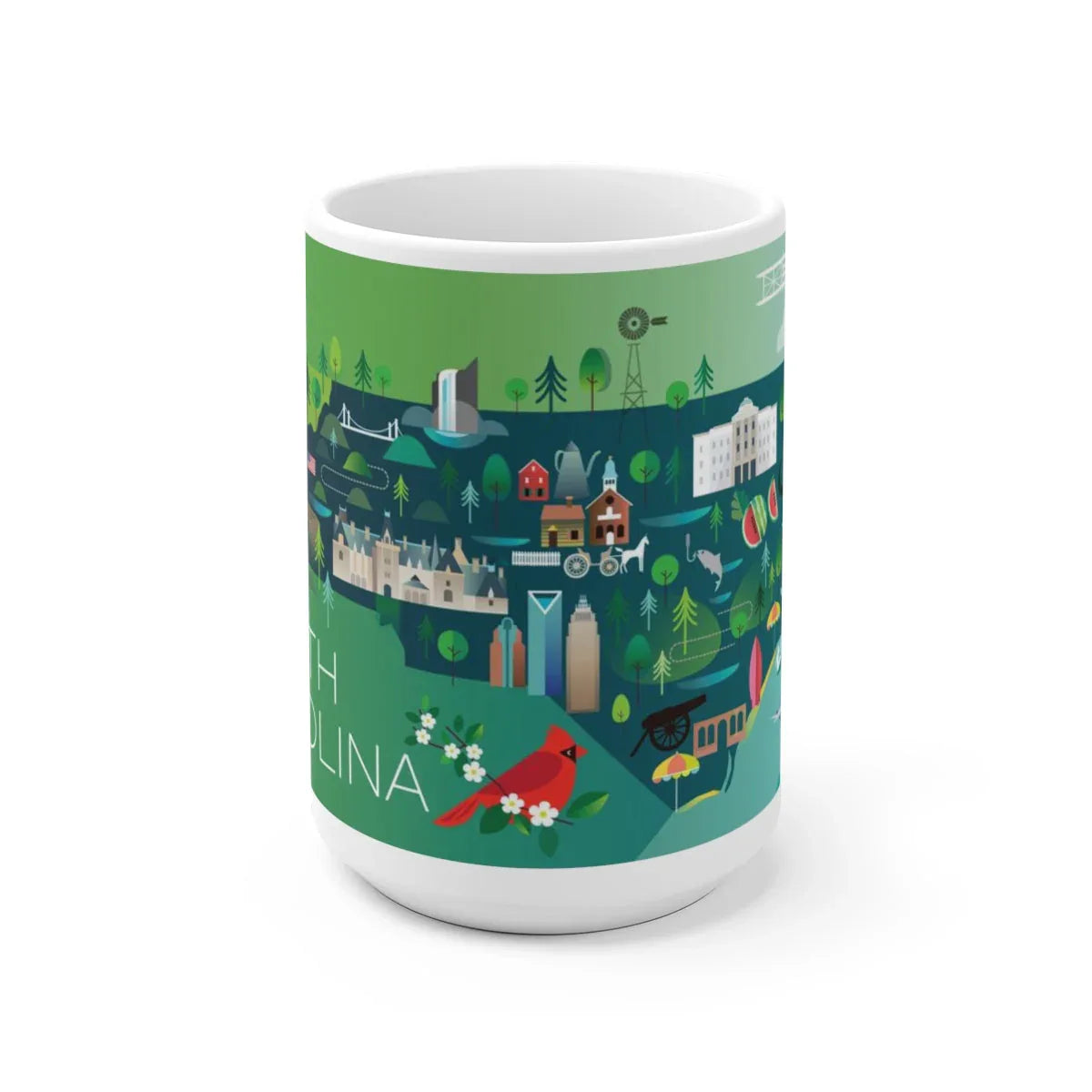 NORTH CAROLINA 11 OZ OR 15 OZ CERAMIC MUG - BIG FRENCHIES