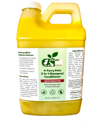 4-FURRY PETS 2-IN-1 * RESTORATIVE SHAMPOO & CONDITIONER