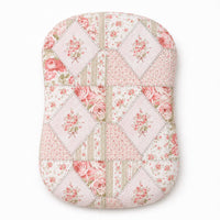 Pink Green Patchwork Ruffle Baby Lounger Cover